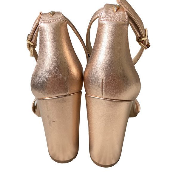 Sam Edelman pink rose high block heel adjustable strap size 9 - Picture 4 of 5